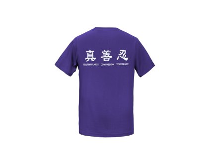 Tričko Truthfulness, Compassion, Tolerance Purple