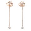 lotus fairies earrings rose gold