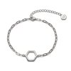 paperclip chain bracelet silver