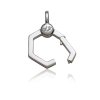charm connector clasp silver ope