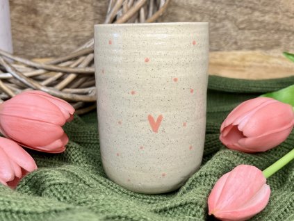 PINK HEART 290 ml - latte