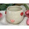 Keramický kalíšek bez ucha HEARTS MIX 180 ml