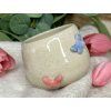Keramický kalíšek bez ucha BUTTERFLIES 180 ml