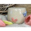 Keramický kalíšek bez ucha BUTTERFLIES 180 ml