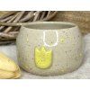 Keramický kalíšek bez ucha YELLOW TULIP 190 ml