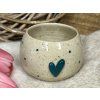 Keramický kalíšek bez ucha EMERALD HEART 200 ml
