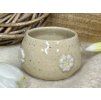 Keramický kalíšek bez ucha WHITE FLOWERS 190 ml