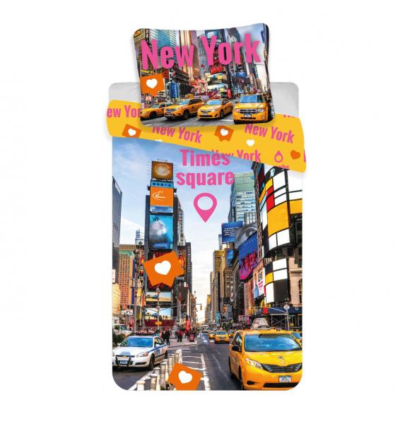 Jerry Fabrics Dětské povlečení 140x200 + 70x90 Times Square