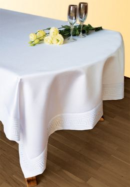 GRENO Greek ubrus teflon 80x80 Bílý