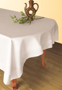 GRENO Greek asztalterítő teflon 120x140 Krém