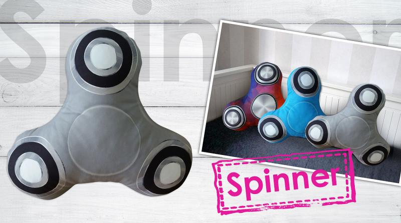 GRENO Spinner polštář 40x40 Šedý