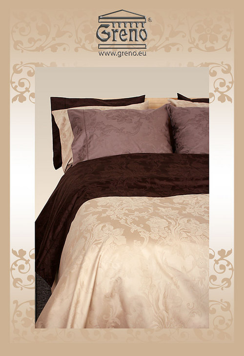 GRENO Damask venezia párnahuzat 70x80 Terra