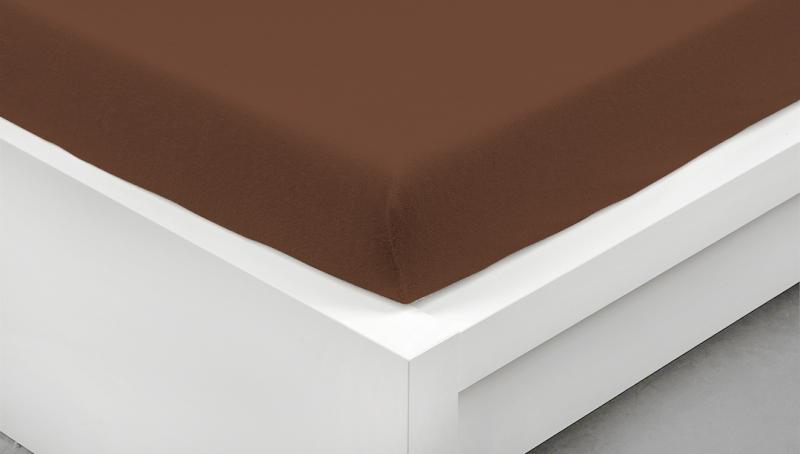 GRENO Bambusové froté prostěradlo 100x200 Hnědé