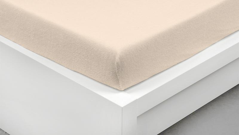 GRENO Bambusové froté prostěradlo 140x200 Kapučínové