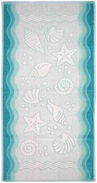 GRENO Flora ocean osuška 70x140 tyrkysová