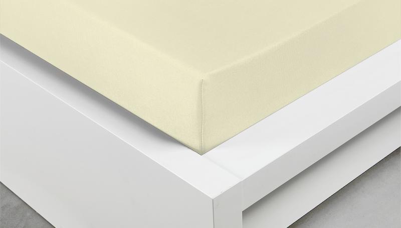 Classic Jersey prostěradlo 100x200 Krémové 008