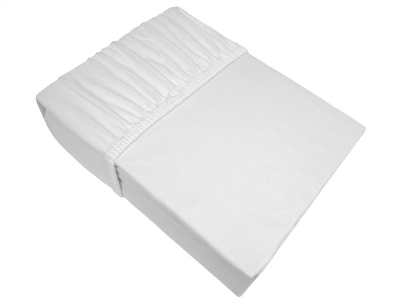 BW Jersey prostěradlo 100x200 Bílé 001