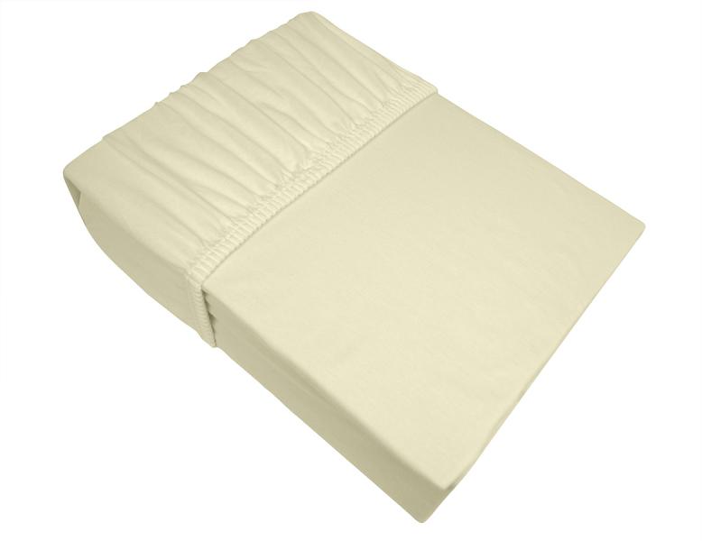 BW Jersey prostěradlo 100x200 Krémové 008
