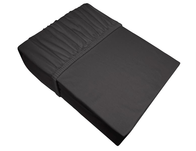 BW Jersey prostěradlo 100x200 Tmavě šedé 053