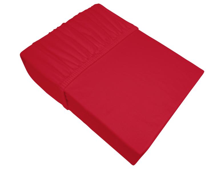 BW jersey prestieradlo 140x200 červené 067