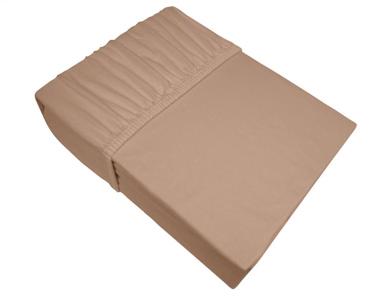 BW jersey prestieradlo 160x200 béžové 007