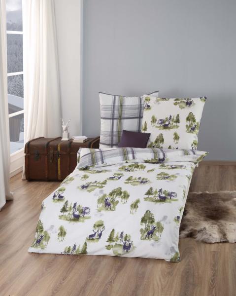 Flanelová návliečka 140x200 Deer Season Khaki