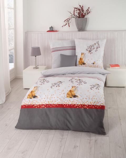 Flanelová návliečka 140x200 Fox Anthrazit