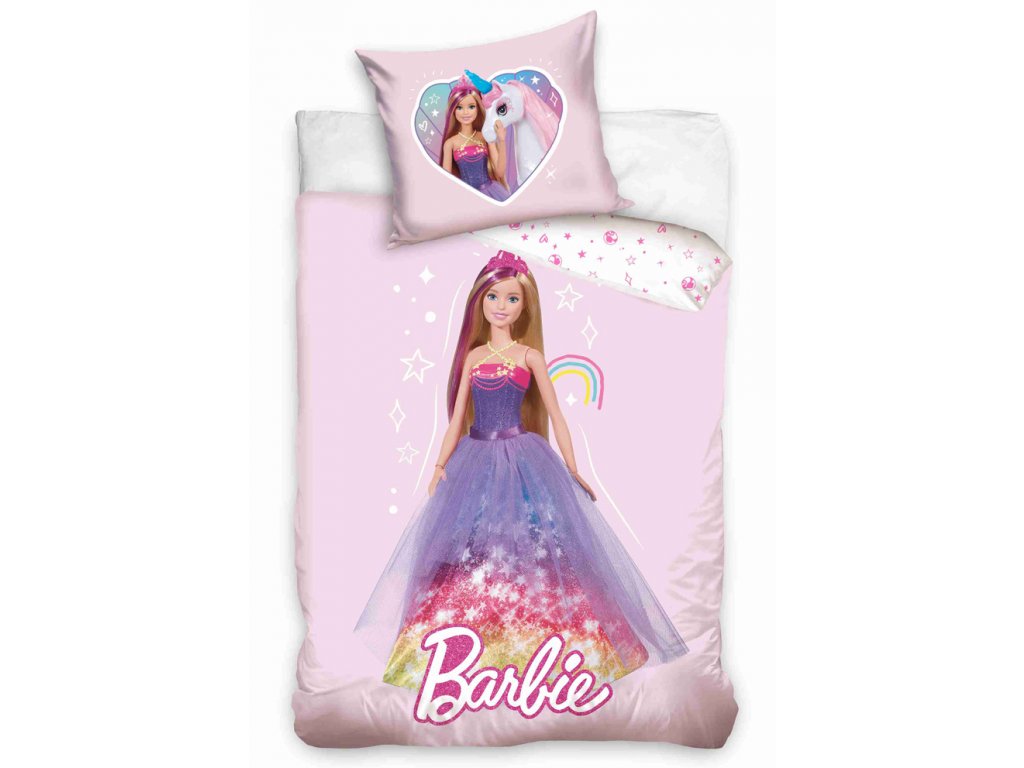 Návliečky do postielky 100x135+40x60 Barbie Princezna