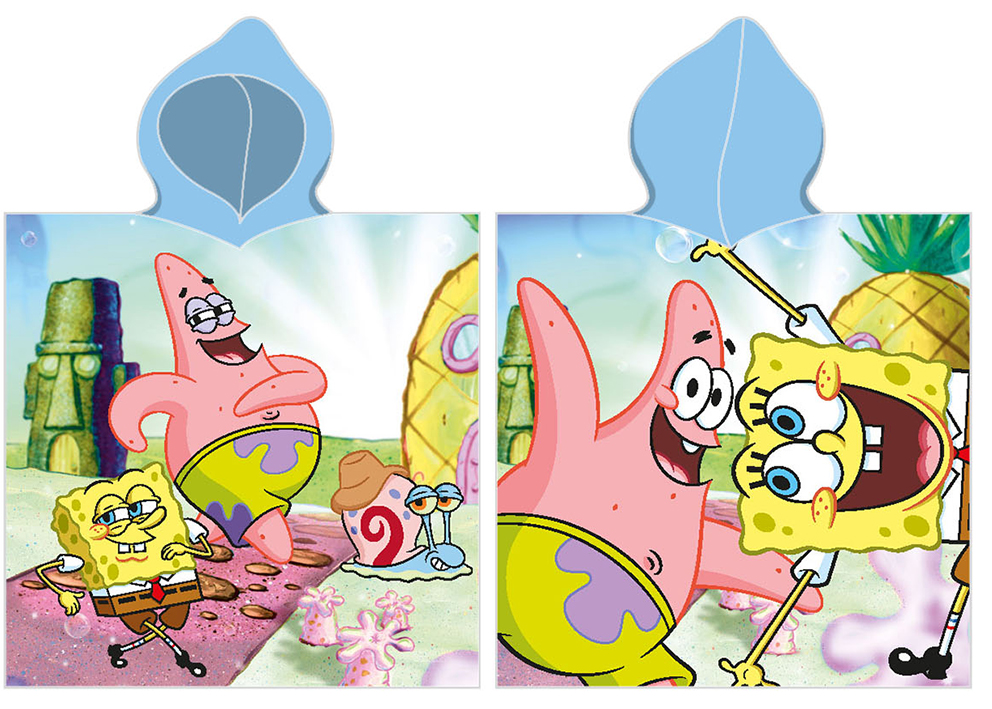 Dětské pončo 55x110 Sponge Bob