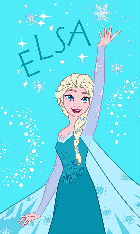 Gyerek törölköző 30x50 Frozen Elsa