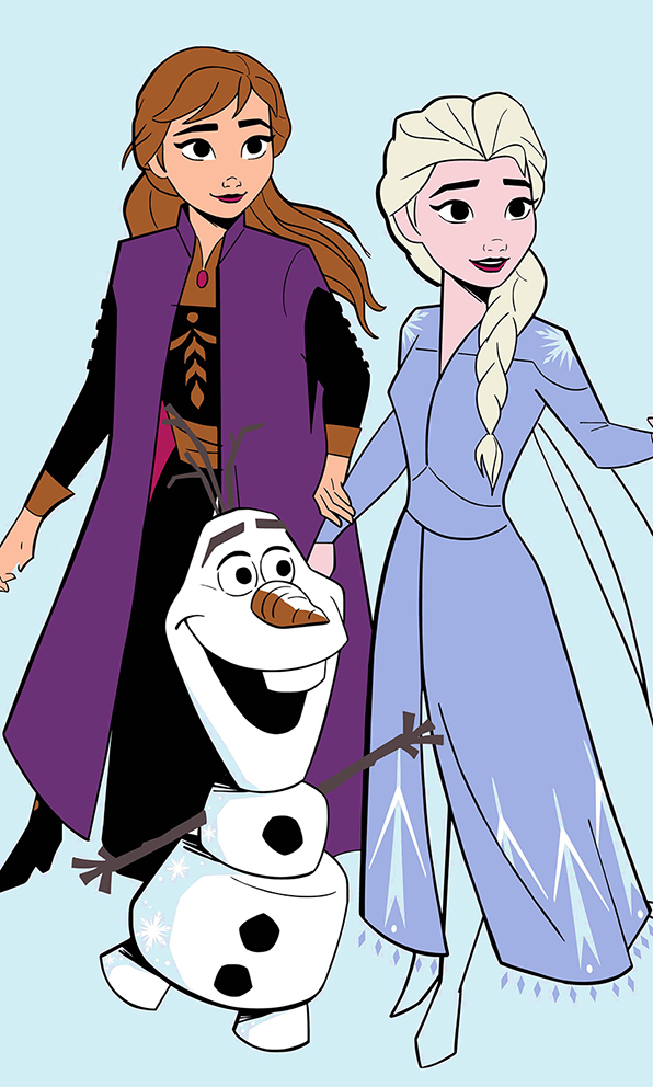 Gyerek törölköző 30x50 Frozen Barátok örökre