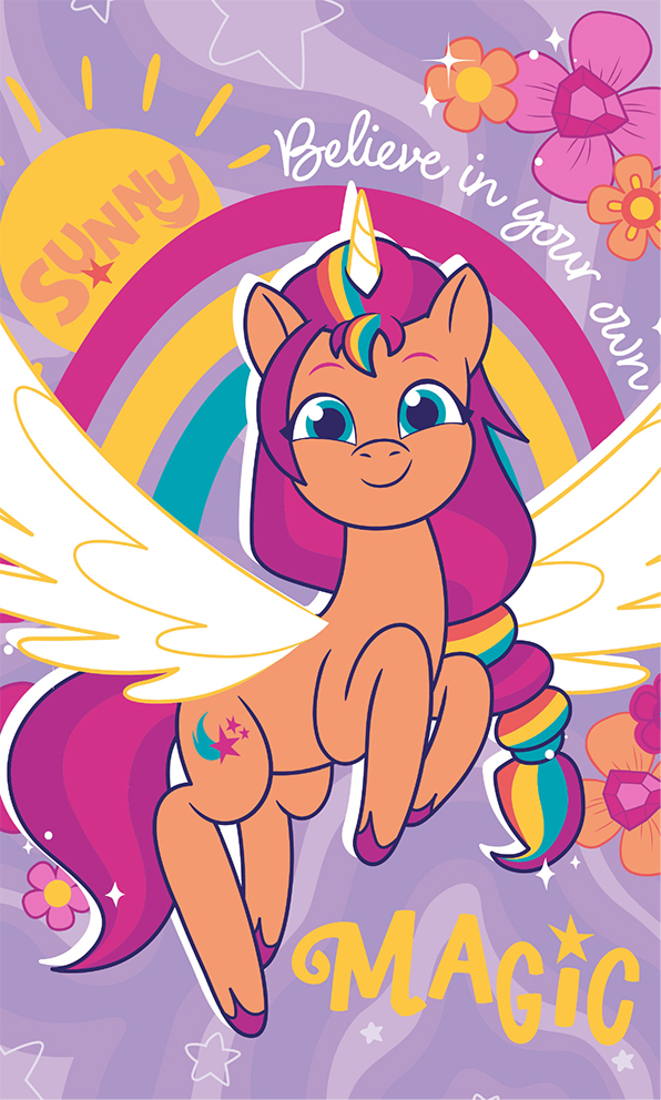 Gyerek törölköző 30x50 My Little Pony mágikus Sunny