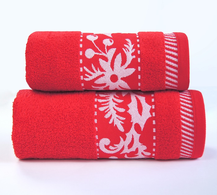 Xmas Mess Prestige osuška 70x125 Červená