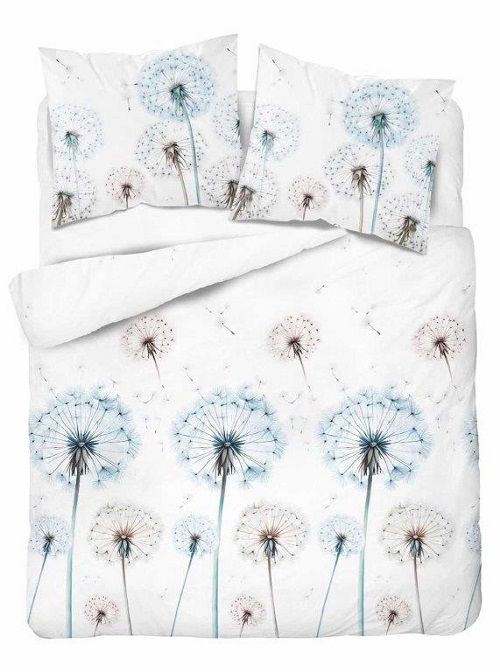 Saténová návliečka 140x200 Dandelion blue