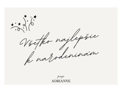 Narodeninová darčeková poukážka