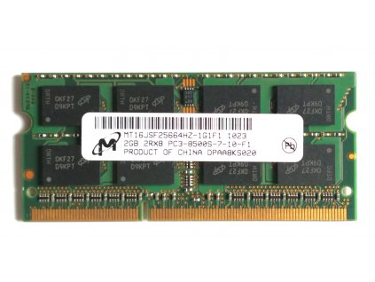 1582 1 micron 2gb ddr3 sodimm 1066mhz cl7 mt16jsf25664hz 1g1f1