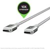 2006 1 belkin kabel premium kevlar usb c to usb c 1 2m stribrny