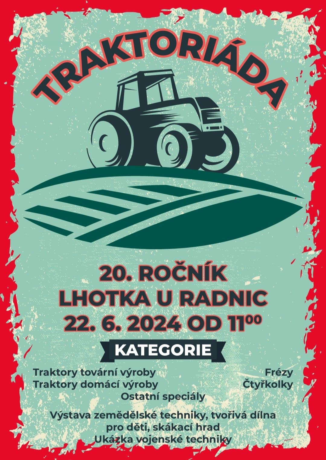 Traktoriáda v Lhotce u Radnic!