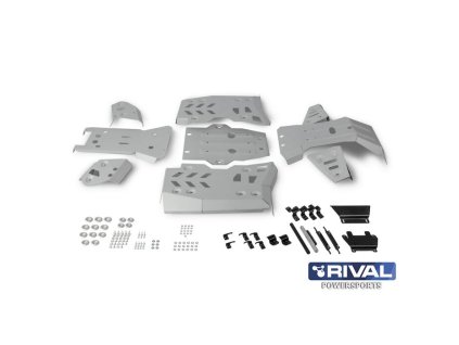 X625-A (dlouhá verze) Ochranný kryt podvozku hliníkový RIVAL