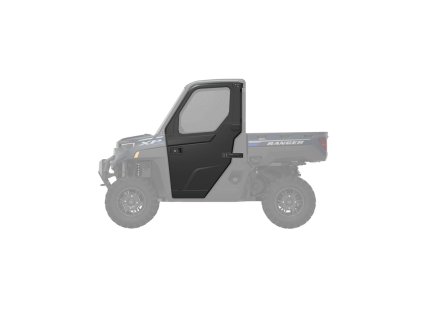 Poly dveře s manuálním stahováním oknem