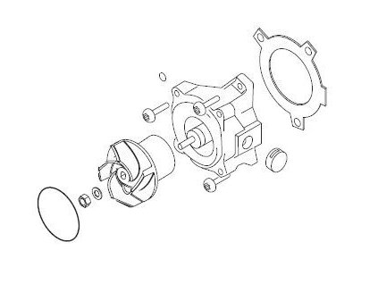 Eberspächer Kit na HYDRONIC L 45 252488992510 náhradní díly Flowtronic 6000