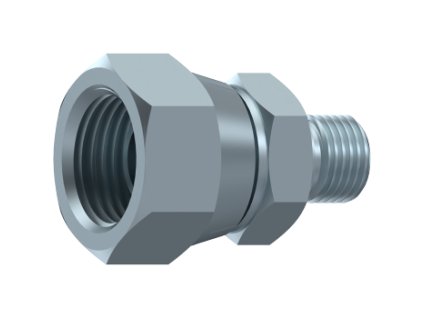 redukční spojka s maticí 1/4" BSPP / 1/2" BSPP