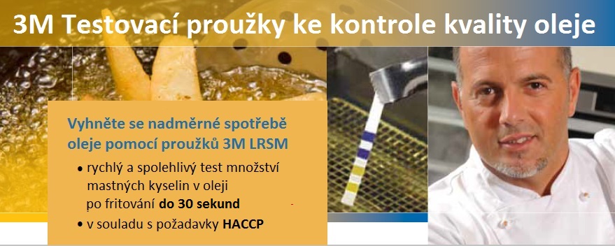 3M LRSM Testovací proužky ke kontrole fritovacího oleje