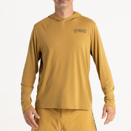 Adventer Funkční hoodie UV tričko Sand