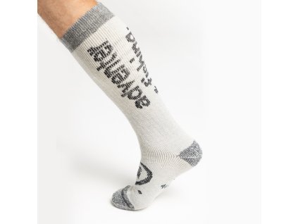 Adventer Funkční ponožky Merino Steel (Barva White, Velikost M (41-43))