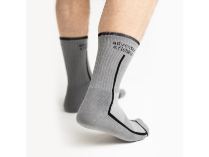 Adventer Funkční ponožky Steel (Barva Steel, Velikost M (41-43))