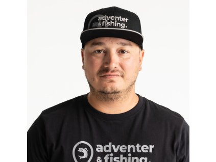 Adventer Kšiltovka Black s rovným kšiltem (Barva Black)