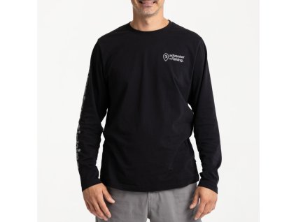 Adventer Tričko dlouhý rukáv Black (Barva Black, Velikost S)