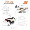 KTM 690 Enduro Supermoto rear fender 1 scaled