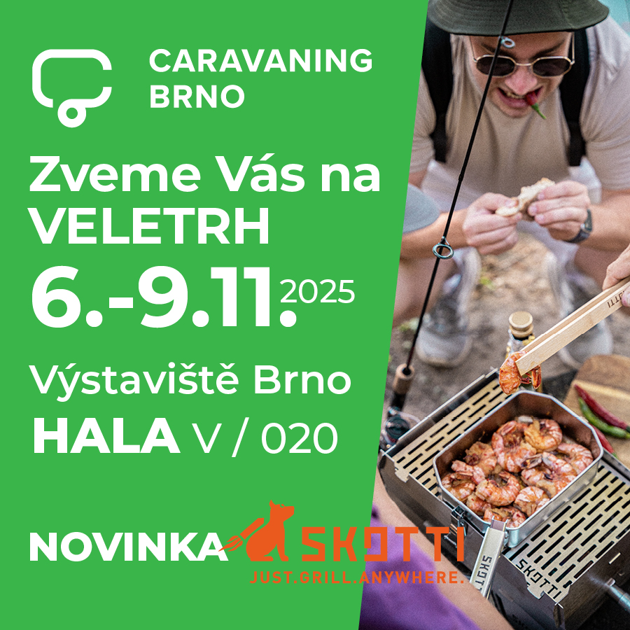 Zveme vás na veletrh Caravaning Brno 2025 od 6. - 9.11.2025 BBV výstaviště